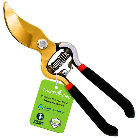 Garden Guru titanium bypass pruner clippers