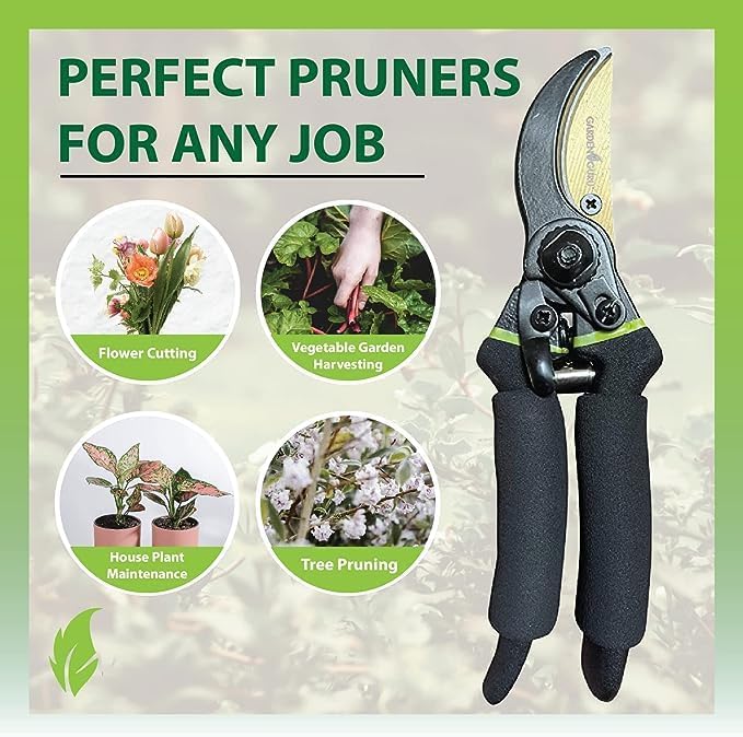Load image into Gallery viewer, Titanium Soft Grip Garden Pruning Shears Clippers
