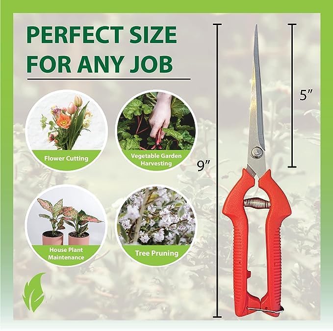 Load image into Gallery viewer, Long Blade Garden Pruning Snips Clippers
