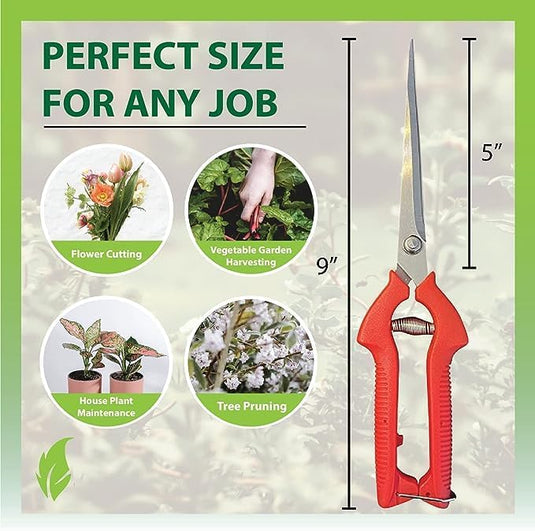 Long Blade Garden Pruning Snips Clippers