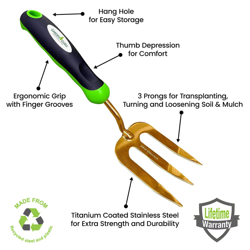 Load image into Gallery viewer, Titanium Hand Weeder Fork Tool
