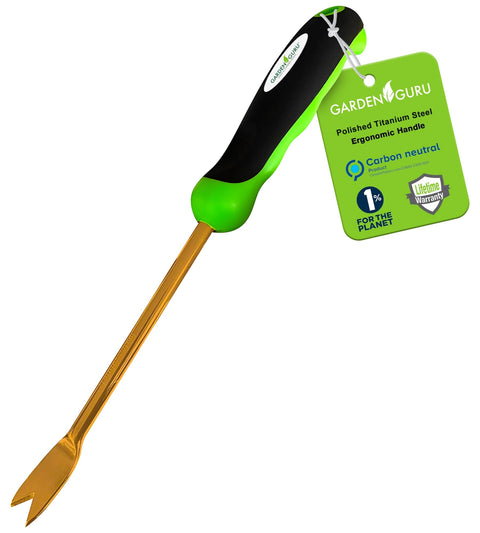 Garden Guru titanium dandelion weeder tool
