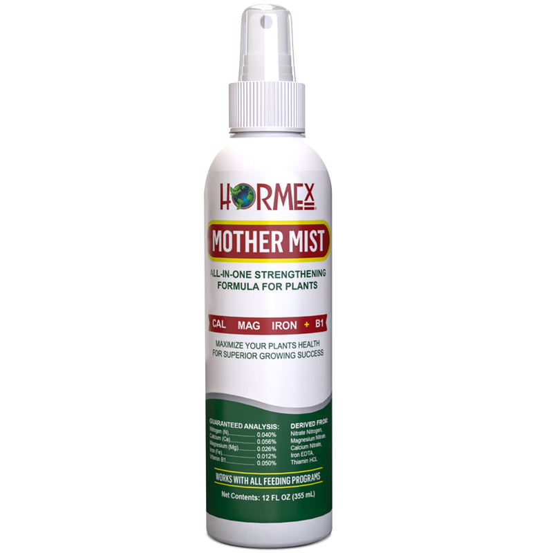 Load image into Gallery viewer, Hormex Mother Mist - Cal-Mag-Iron + B1 Misting Spray for All Plant Varieties - Boost Growth, Strengthen Plants &amp; Improve Cloning Success - Nutrient Mist for Houseplants, Flowers, Vegetables &amp; More
