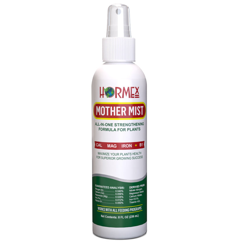 Load image into Gallery viewer, Hormex Mother Mist - Cal-Mag-Iron + B1 Misting Spray for All Plant Varieties - Boost Growth, Strengthen Plants &amp; Improve Cloning Success - Nutrient Mist for Houseplants, Flowers, Vegetables &amp; More
