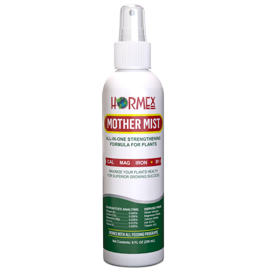 Hormex Mother Mist - Cal-Mag-Iron + B1 Misting Spray for All Plant Varieties - Boost Growth, Strengthen Plants & Improve Cloning Success - Nutrient Mist for Houseplants, Flowers, Vegetables & More