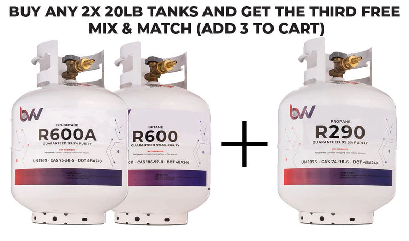 Load image into Gallery viewer, 20LB High Purity USA ISO-BUTANE R600A - 99.5% Guaranteed - Buy 2 Get 1 Free (Add 3 To Cart)
