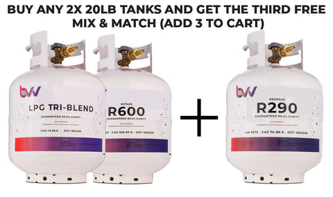 20LB High Purity USA 50/25/25% N-Butane/Iso-Butane/Propane TRI-Blend - 99.5% Guaranteed - Buy 2 Get 1 Free (Add 3 To Cart), additional product view 2