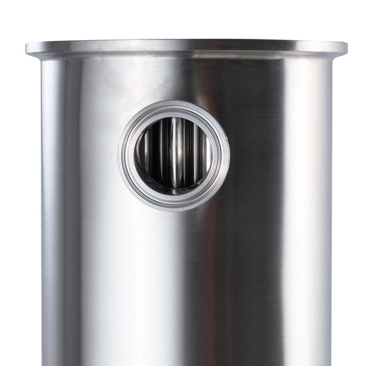 Baffled Condenser - 6" x 36" with 1.5" Tri-Clamp Side Ports