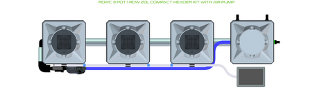 ALIEN RDWC 3 Pot 1 Row Kit, additional product view 2