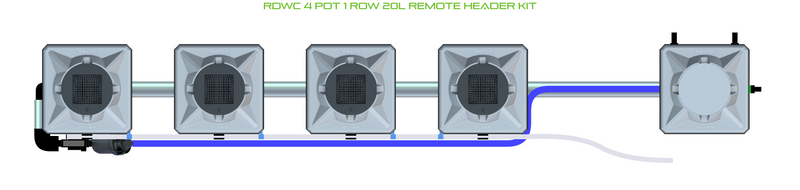 Load image into Gallery viewer, RDWC 4 Pot 1 Row Kit
