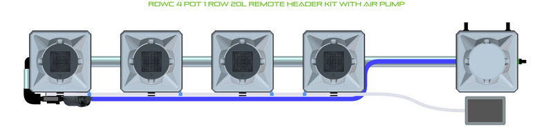 Load image into Gallery viewer, RDWC 4 Pot 1 Row Kit
