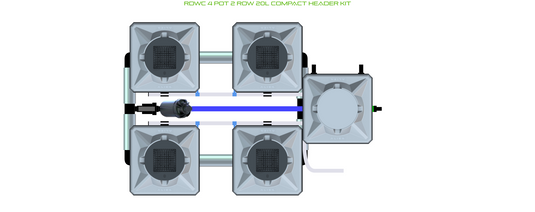 RDWC 4 Pot 2 Row Kit
