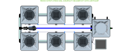ALIEN RDWC 6 Pot 2 Row Kit, additional product view 2