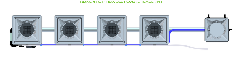 Load image into Gallery viewer, RDWC 4 Pot 1 Row Kit
