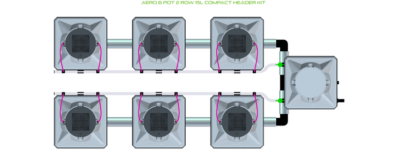 Load image into Gallery viewer, AERO 6 Pot 2 Row Kit
