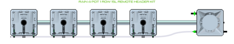 ALIEN RAIN 4 Pot 1 Row Kit, additional product view 2