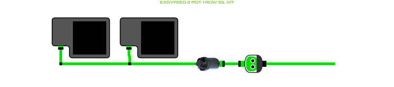 Load image into Gallery viewer, EasyFeed 2 Pot 1 Row Kit

