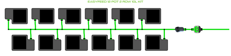 Load image into Gallery viewer, EasyFeed 12 Pot 2 Row Kit

