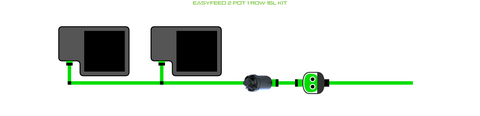 ALIEN EasyFeed 2 Pot 1 Row Kit, additional product view 2
