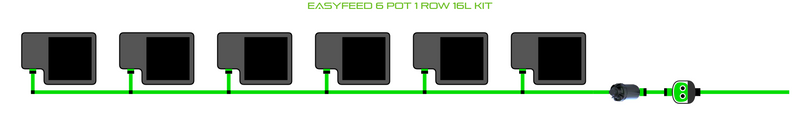 Load image into Gallery viewer, EasyFeed 6 Pot 1 Row Kit
