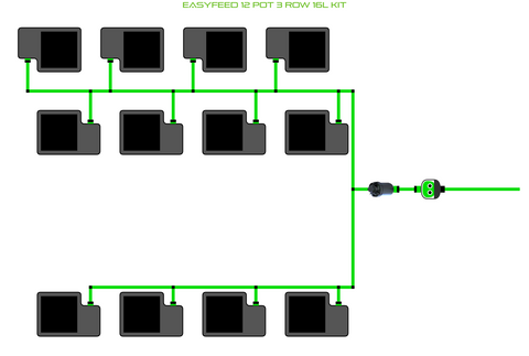 ALIEN EasyFeed 12 Pot 3 Row Kit, additional product view 2