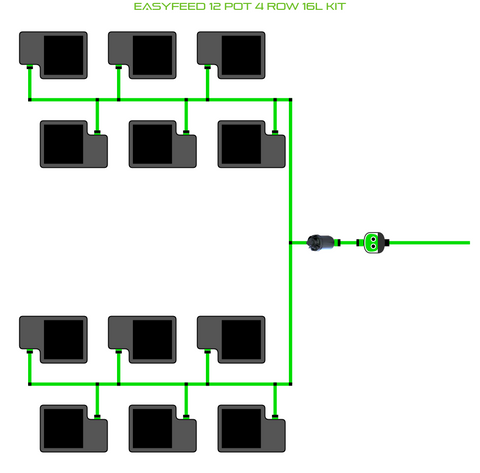 ALIEN EasyFeed 12 Pot 4 Row Kit, additional product view 2