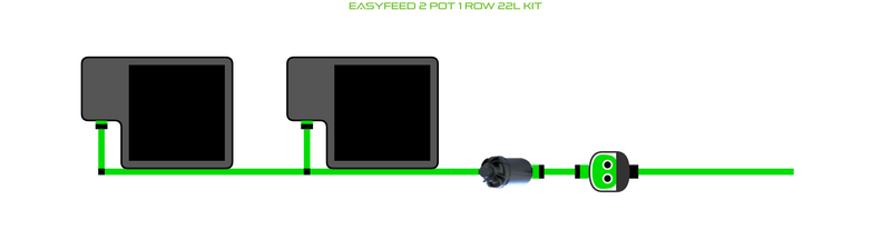 Load image into Gallery viewer, EasyFeed 2 Pot 1 Row Kit
