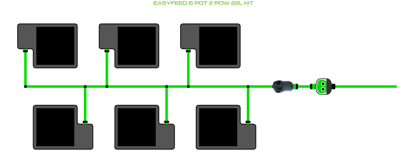 Load image into Gallery viewer, EasyFeed 6 Pot 2 Row Kit
