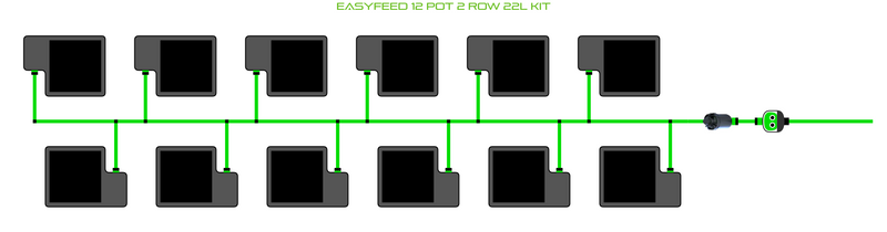 Load image into Gallery viewer, EasyFeed 12 Pot 2 Row Kit
