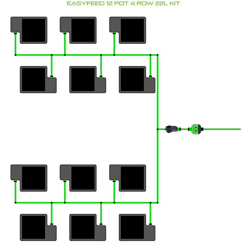Load image into Gallery viewer, EasyFeed 12 Pot 4 Row Kit

