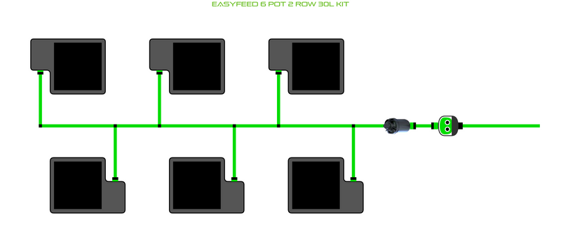 Load image into Gallery viewer, EasyFeed 6 Pot 2 Row Kit

