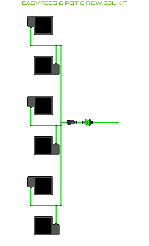 Load image into Gallery viewer, EasyFeed 6 Pot 6 Row Kit
