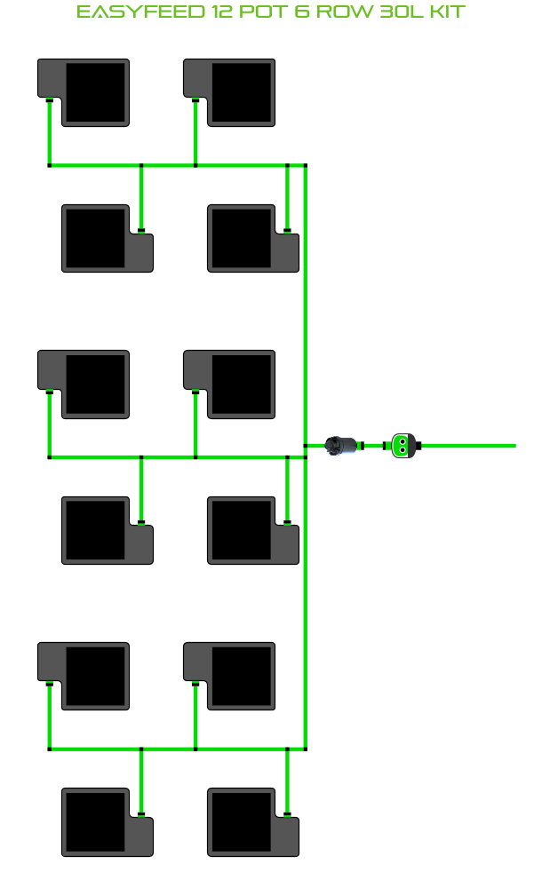 Load image into Gallery viewer, EasyFeed 12 Pot 6 Row Kit
