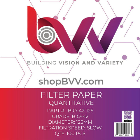 Ashless Filter Papers 125MM Quantitative