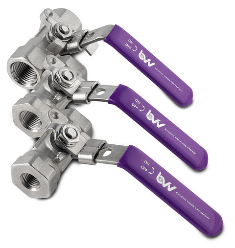 316SS FNPT Full Bore Ball Valve -40F to 450F, additional product view 2