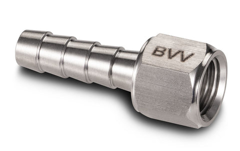 Vacuum pump 1/4 inch barb by 1/4 inch flare adapter