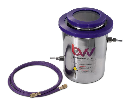 1.5 Gallon Cold Trap (2QT Tank) Dry Ice, Liquid Nitrogen - GLASS LID
