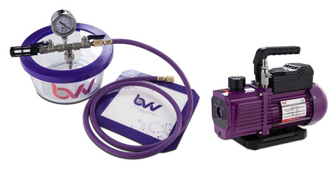 BVV 1.75 Pyrex Vacuum Chamber and Pump Kit