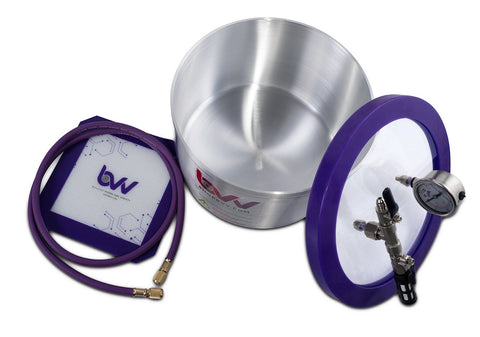 2 Gallon Aluminum Vacuum Chamber With Glass Lid, additional product view 2