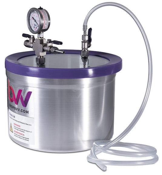 2 Gallon Resin Trap Vacuum Chamber With Glass Lid