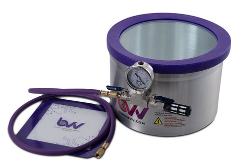 Glass Vac 2 Gallon Aluminum Vacuum Chamber