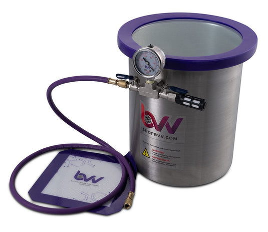 3 Gallon Stainless Steel Side Mount Vacuum Chamber