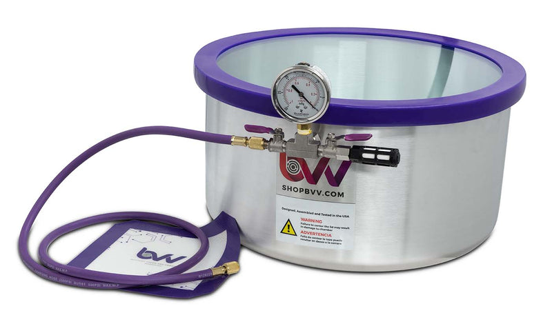 Load image into Gallery viewer, Glass Vac 7 Gallon Aluminum Vacuum Chamber
