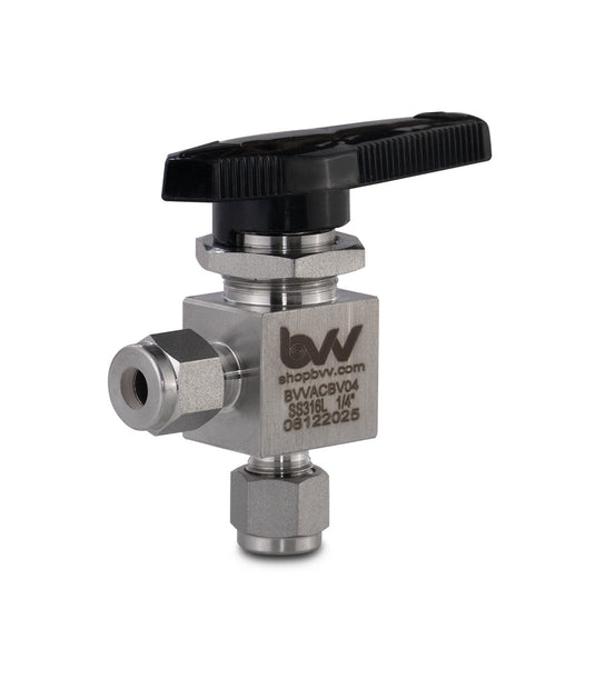 Angled Compression Ball Valve
