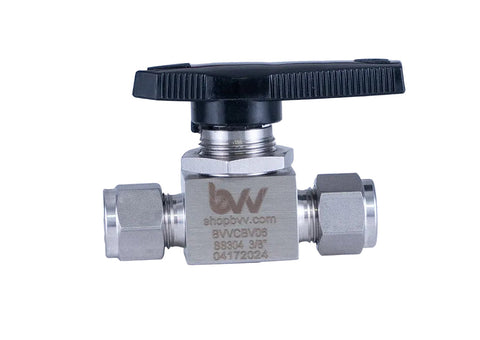 Compression ball valve