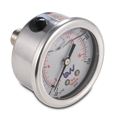Glycerin filled compound gauge, NPT back mount