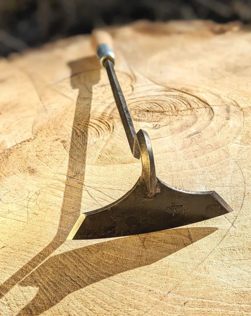 Load image into Gallery viewer, Homestead Iron Batwing Cotton Hoe shown in product view 3
