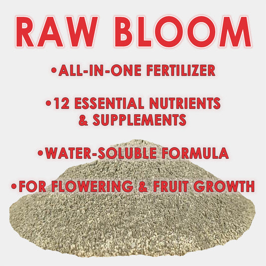RAW BLOOM | All in One Water Soluble Nutrient Blend | Flowering Base Fertilizer