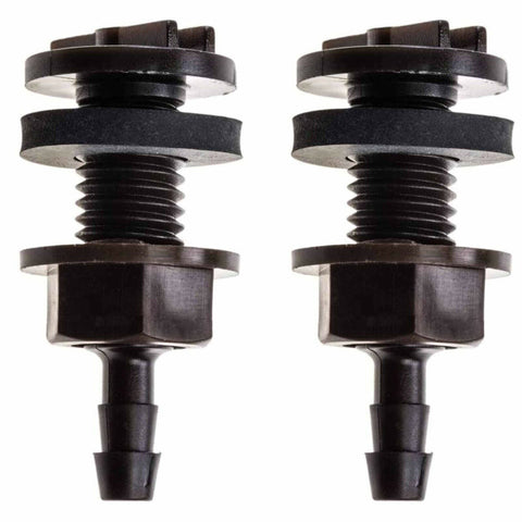 8mm bulkhead through-hull tank connector, 2 pack