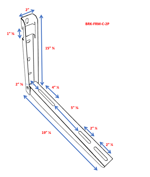 Pioneer mounting bracket, installed detail